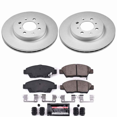 Power Stop 09-14 Honda Fit Front Z23 Coated Brake Kit - CPK5382-23 Photo - Primary