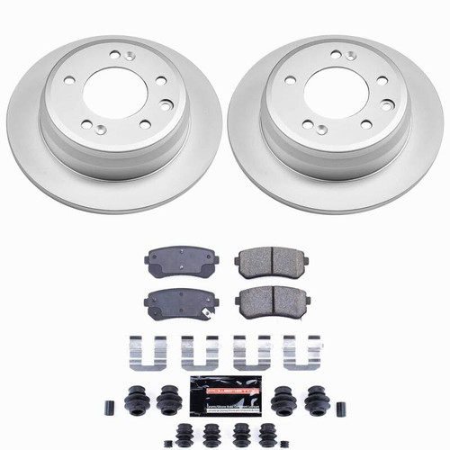 Power Stop 09-12 Hyundai Elantra Rear Z23 Coated Brake Kit - CPK6093-23 Photo - Primary