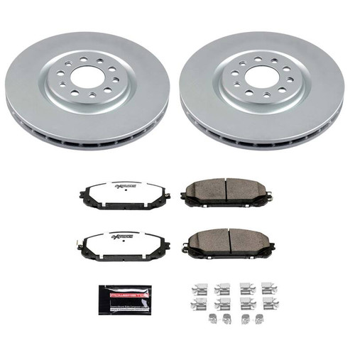 Power Stop 14-15 Jeep Cherokee Front Z36 Coated Truck & Tow Brake Kit - CPK6540-36 Photo - Primary
