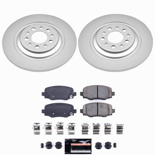 Power Stop 14-23 Jeep Cherokee Rear Z23 Coated Brake Kit - CPK6542-23 Photo - Primary