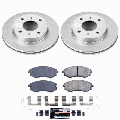 Power Stop 96-98 Nissan 240SX Front Z23 Coated Brake Kit - CPK656-23 Photo - Primary