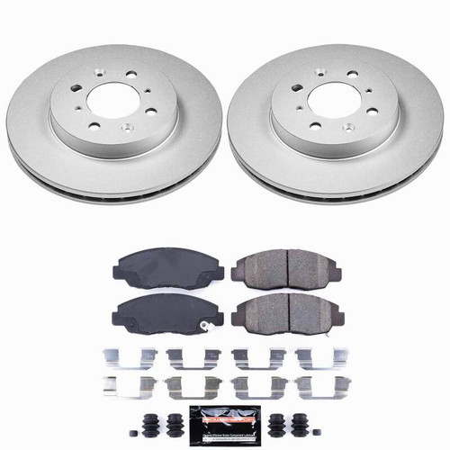 Power Stop 96-05 Honda Civic Front Z23 Coated Brake Kit - CPK690-23 Photo - Primary