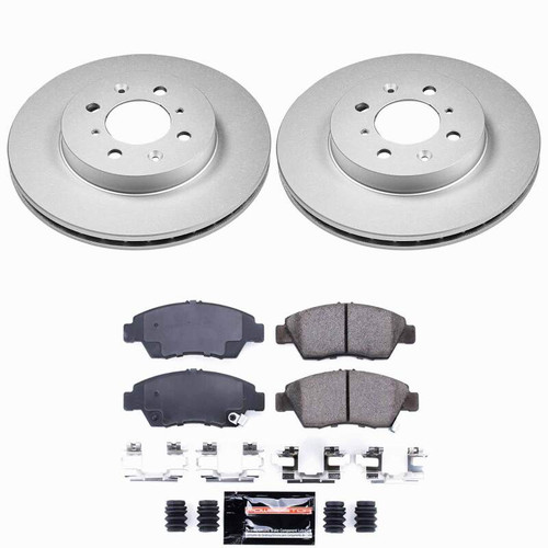 Power Stop 93-95 Honda Civic Front Z23 Coated Brake Kit - CPK694-23 Photo - Primary