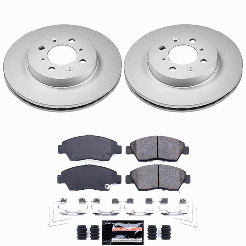 Power Stop 03-05 Honda Civic Front Z23 Coated Brake Kit - CPK696-23 Photo - Primary