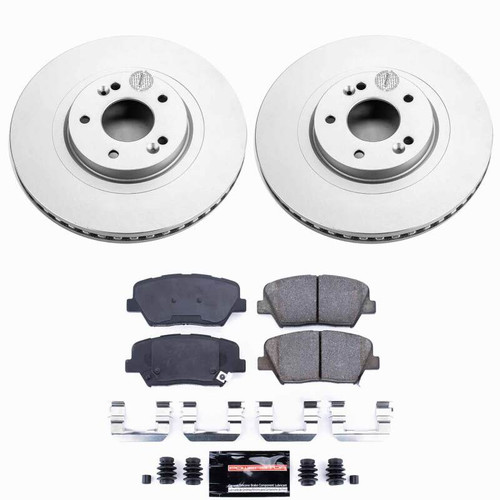 Power Stop 13-18 Hyundai Santa Fe Sport Front Z23 Coated Brake Kit - CPK7064-23 Photo - Primary