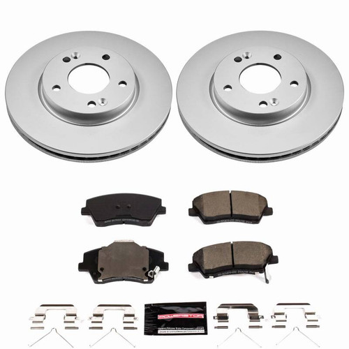 Power Stop 17-20 Hyundai Elantra Front Z23 Coated Brake Kit - CPK7370-23 Photo - Primary
