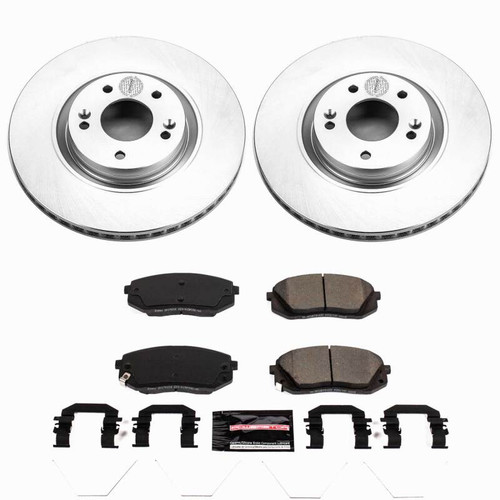 Power Stop 16-19 Hyundai Sonata Front Z23 Coated Brake Kit - CPK7509-23 Photo - Primary