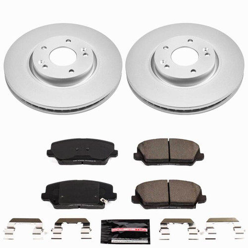 Power Stop 16-17 Hyundai Veloster Front Z23 Coated Brake Kit - CPK7673-23 Photo - Primary