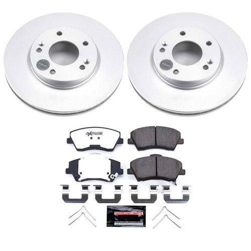 Power Stop 17-22 Hyundai Ioniq Front Z36 Coated Truck & Tow Brake Kit - CPK7893-36 Photo - Primary