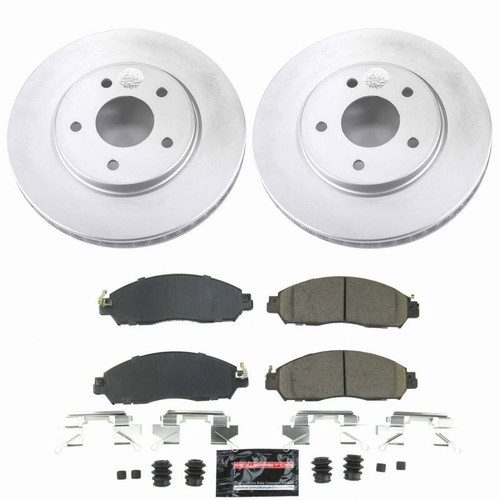 Power Stop 18-25 Nissan LEAF Front Z23 Coated Brake Kit - CPK8275-23 Photo - Primary