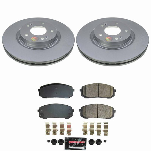 Power Stop 21-25 Hyundai Elantra Front Z23 Coated Brake Kit - CPK8752-23 Photo - Primary