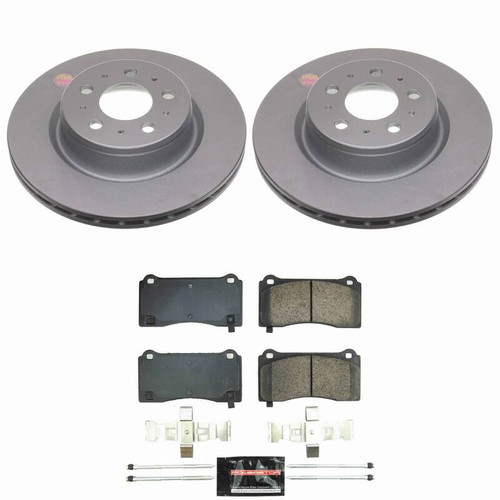 Power Stop 17-21 Tesla 3 Front Z23 Coated Brake Kit - CPK8844-23 Photo - Primary