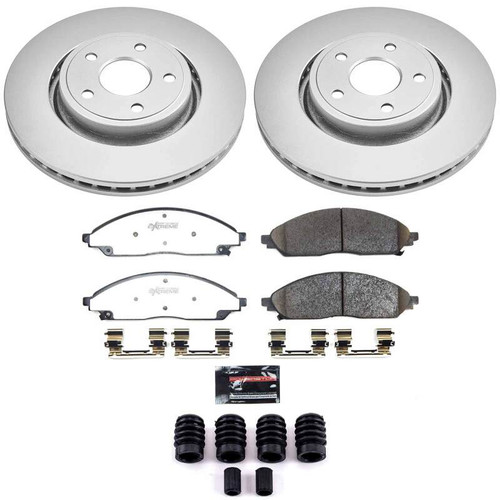 Power Stop 22-24 Jeep Grand Cherokee Front Z36 Coated Truck & Tow Brake Kit - CPK9241-36 Photo - Primary