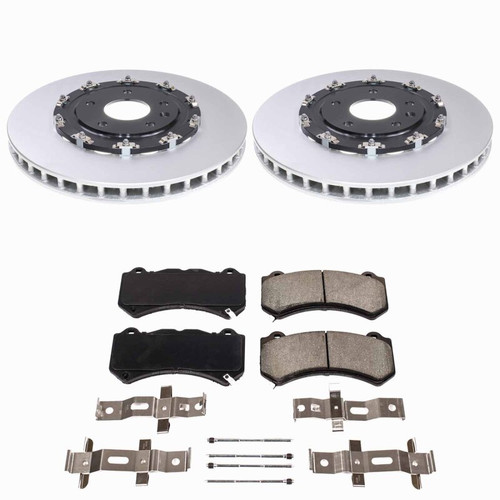 Power Stop 15-19 Chevrolet Corvette Front Z17 Coated Brake Kit - CRK6788 Photo - Primary