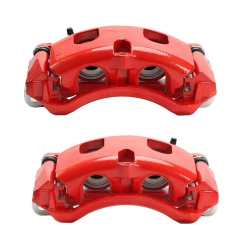 Power Stop 20-26 Chevrolet Silverado 2500 HD Rear Red Caliper w/Bracket (Pair) - S15258 Photo - Primary