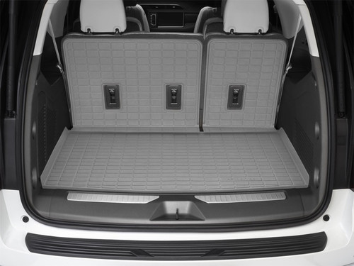 WeatherTech 24-26 Chevrolet Traverse/24-26 GMC Acadia Seatback Cargo Liners HP - Grey - 421857IM Photo - Mounted