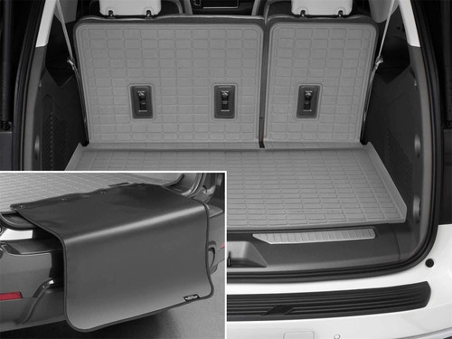 WeatherTech 24-26 GM Acadia/Traverse Seatback Cargo Liners HP w/ Bumper Protector - Grey - 421857IMSK Photo - Primary