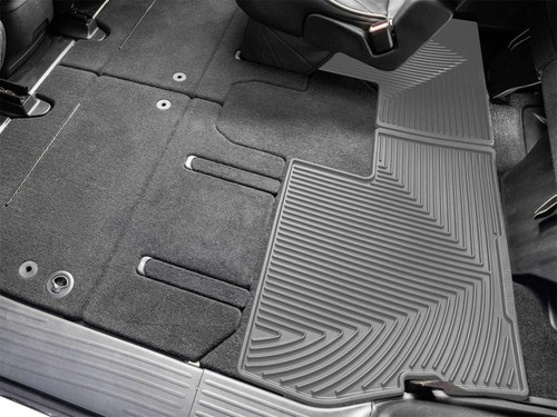 WeatherTech 17-27 Chrysler Pacifica Rear All-Weather Floor Mats - Grey - W795GR Photo - Mounted