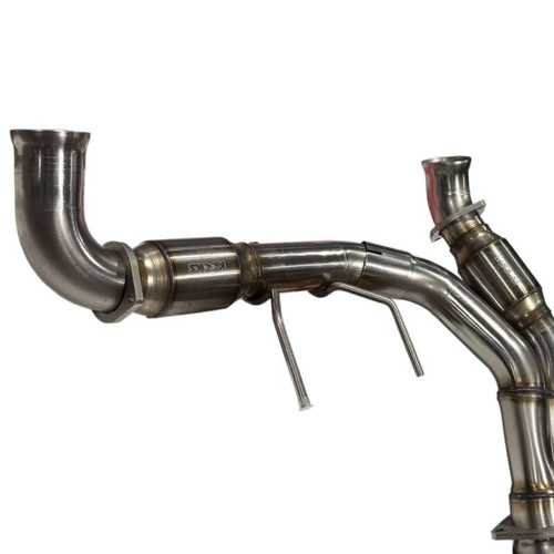 Kooks 21-26 Ford F150 5.0L 3in ULTRA GREEN Catted SS Y-Pipe (To OEM Conn.) Kooks HDR Required - 13713500 Photo - Unmounted