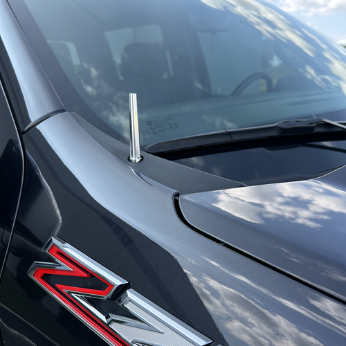 Wehrli 07.5-19 GM HD/14-23 GM 1500 Truck Billet TIG Torch Stubby Antenna - Fine Texture Black - WCF100041-FTB User 4