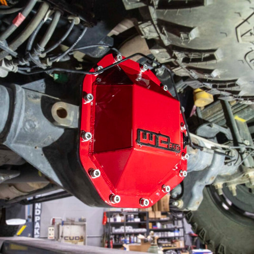 Wehrli 17-24 Ford F250/F350 SRW Dana M275 Rear Axle Differential Cover - Bengal Red - WCF100184-BR Photo - Mounted