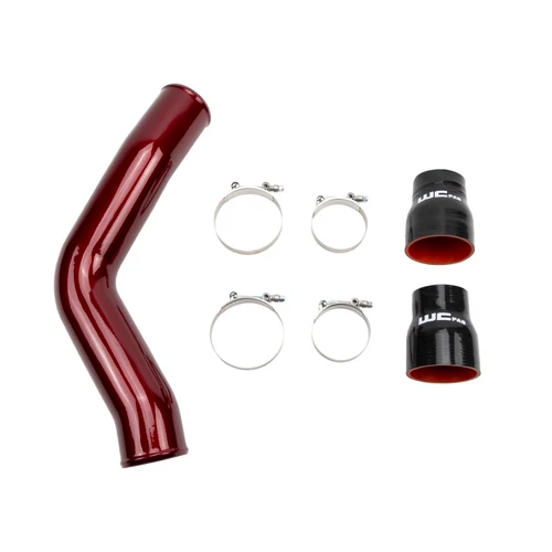 Wehrli 13-18 Cummins 6.7L Passenger (Hot) Side 3.5in Intercooler Pipe - Chevy Orange - WCF100406-CRO Photo - Primary