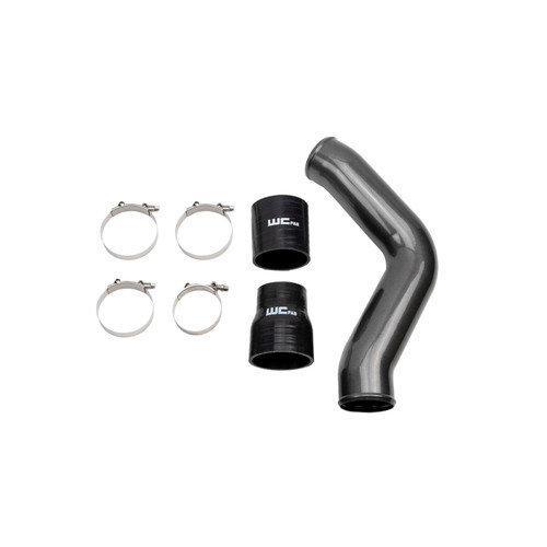 Wehrli 13-18 Cummins 6.7L Driver Side 3.5in Intercooler Pipe - Candy Teal - WCF100434-CT Photo - Primary