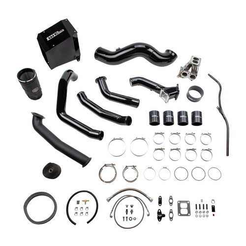Wehrli 01-04 GM Duramax LB7 S400 Single Turbo Install Kit - Cat Yellow - WCF100489-CAT Photo - Primary