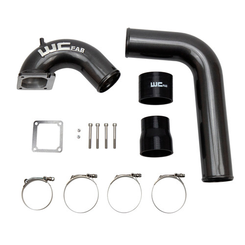 Wehrli 03-07 Cummins 5.9L 3.5in Intake Horn & Driver Intercooler Pipe - Sparkle Bomber Orange - WCF100528-SBO Photo - Primary