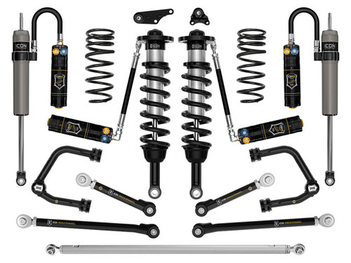 ICON 24-26 Toyota Tacoma 1.25-3in Lift Stage 12 Suspension System - Tubular - Overland Rear Springs - K53302TX Photo - Primary