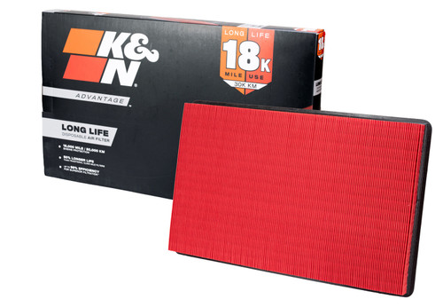 K&N Universal Clamp-On Air Filter 4-1/2in Flg 7-1/2in B 4-1/2in T 7-1/8in H Gen 3 - KNA-2035 Photo - out of package