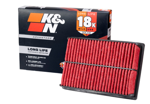 K&N Advantage Air Filter 18K Miles Mazda 3 03-10 5-Van 05-10 3 Mazdaspeed 07-09 - KNA-2293 Photo - out of package