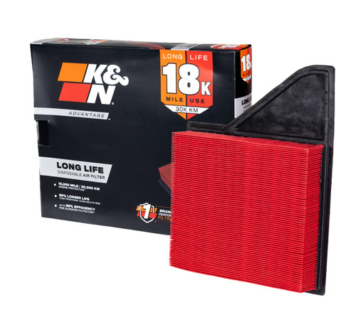 K&N Advantage Air Filter 18K Miles Ford Mustang V6-3.7L F/I 2011-2014 - KNA-2431 Photo - out of package