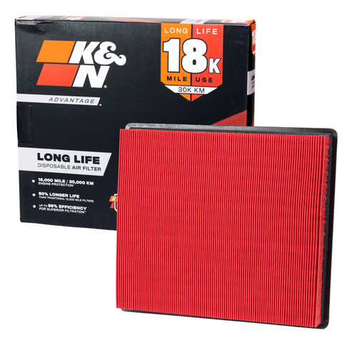 K&N Advantage Air Filter 18K Miles Cadillac Xts V6-3.6L F/I 2013-2018 - KNA-2483 Photo - out of package