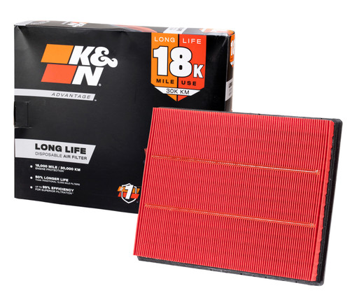 K&N Advantage Air Filter 18K Miles Bmw 335I L6-3.0L F/I 2012-2015 - KNA-2997 Photo - out of package