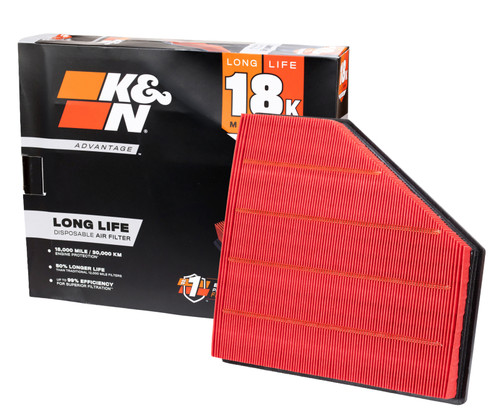 K&N Advantage Air Filter 18K Miles Bmw 320I L4-2.0L F/I 2015-2020 - KNA-3051 Photo - out of package