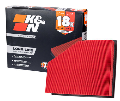 K&N Advantage Air Filter 18K Miles Bmw 740I L4-3.0L F/I 2015-2026 - KNA-3079 Photo - out of package
