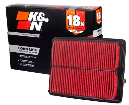 K&N Advantage Air Filter 18K Miles Honda Avancier L4-2.0L F/I 2016-2026 - KNA-3096 Photo - out of package