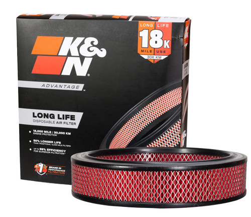 K&N Advantage Air Filter 18K Miles Ford Cars And Trucks 1977-1985 - KNE-1290 Photo - out of package