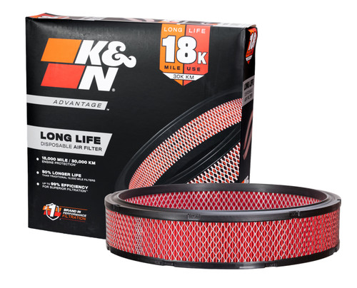 K&N Advantage Air Filter 18K Miles Ford Cars And Trucks 1968-1987 - KNE-1570 Photo - out of package