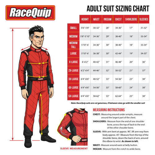 RaceQuip Black SFI-5 Suit - 3XL - 120008RQP Photo - out of package