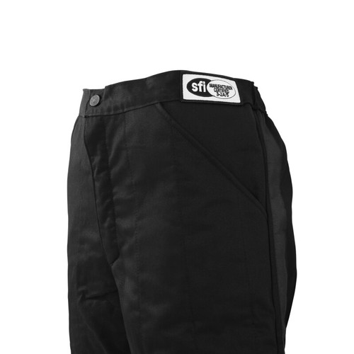 RaceQuip Black SFI-5 Pants Medium - 122003RQP Photo - out of package