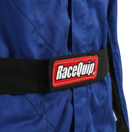 RaceQuip Blue Chevron-1 Suit - SFI-1 Medium - 130923RQP Photo - out of package