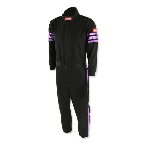 RaceQuip Purple Trim SFI-1 JR. Suit - Kids XL - 1950596RQP Photo - out of package