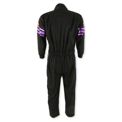 RaceQuip Purple Trim SFI-1 JR. Suit - Kids XL - 1950596RQP Photo - out of package