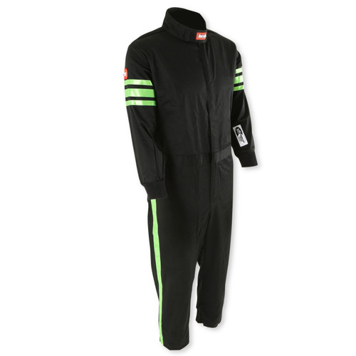 RaceQuip Green Trim SFI-1 JR. Suit - Kids Large - 1950795RQP Photo - out of package