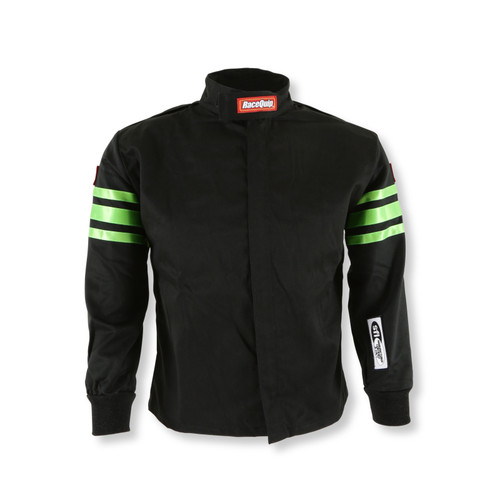 RaceQuip Green Trim SFI-1 JR. Jacket - Kids Medium - 1960793RQP Photo - Primary