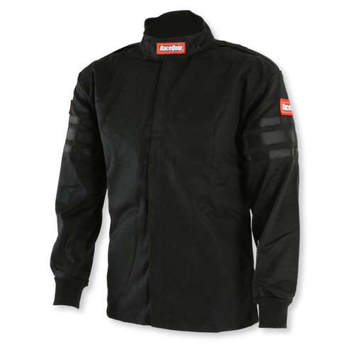 RaceQuip Black Trim SFI-1 JR. Jacket - Kids Medium - 1969993RQP Photo - out of package