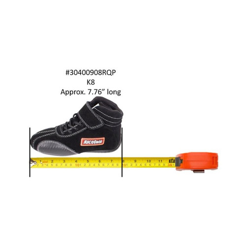 RaceQuip Euro Carbon-L SFI Shoe Kids 8 - 30400908RQP Photo - out of package