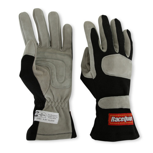RaceQuip Black 1-Layer SFI-1 Glove - Small - 351002RQP Photo - out of package